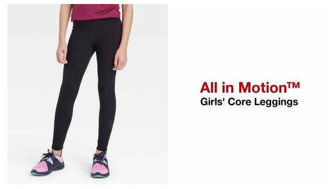 Girls&#39; Core Leggings - All In Motion™, 2 of 5, play video