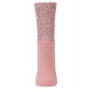 Memoi Women's Mod Net Lamb Two-Tone Crew Socks - 2 of 4