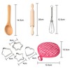 WhizMax 11 Pcs Kids Cooking and Baking Set with Apron for Girls, Chef Hat, Oven Mitt, and Other Cooking Utensils for Toddler Chef Career Role Play - 3 of 4
