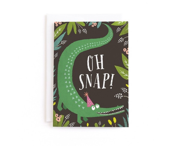 Snappy Crocodile Birthday Greeting Card - Minted