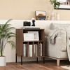 Tangkula Record Player Stand w/Charging Station 5 Storage Compartments Anti-toppling Kits - 4 of 4