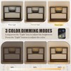 Fredees Rattan Buffet Cabinet, Sideboard with LED Lights & Charging Station, Farmhouse Entryway Table for Living Room, Kitchen, Hallway - 4 of 4