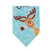 Jacob Alexander Seasons Greetings from Reindeer Extra Long Neck Tie for Big and Tall Men - Aqua - 4 of 4