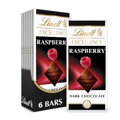 Lindt 4/6/12 Pack Excellence Raspberry Dark Chocolate Candy Bar 3.5oz