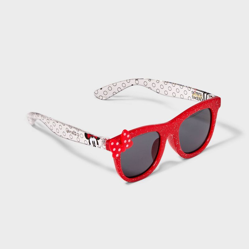 Girls&#39; Minnie Mouse Round Sunglasses - Red, 2 of 4