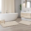 Hearth & Harbor Bathroom Rugs, Ultra Soft Velvet Memory Foam Bath Mats with PVC Backing - 2 of 4