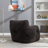 Bean Bag Chair, Teddy Fabric Ultra Soft Bean Bag Lazy Sofa, High Density Foam Padded Modern Accent Chair, Comfortable Cozy Beanbag Chair - 2 of 4
