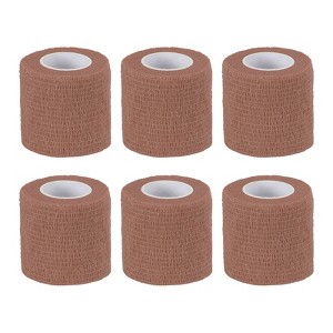 Unique Bargains Self-Adhesive Elastic Breathable Athletic Tapes 6 Rolls - 1 of 4