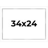 PosterPalooza | Modern Shadow Box 1" Depth White Picture Frame - UV Acrylic, Backing Board, Hanging Hardware - 2 of 4