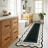 Garvee Area Rugs for Living Room Bedroom Scalloped Floral Bordered Rug Soft Non Slip Low Pile Indoor Carpet - 3 of 4