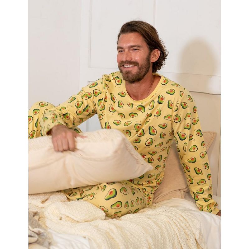 Leveret Mens Two Piece Cotton Comfortable Fit Pajamas, 2 of 4