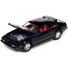 1983 Toyota Celica Supra Black with Red Interior "Import Legends" Series 1/64 Diecast Model Car by Auto World - image 4 of 4