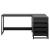 Sapphtopaz L-Shaped Computer Desk with 4 Drawers Reversible Corner Computer Desk with File Cabinets Writing Desk for Home Office, Bedroom - 2 of 4