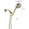 SEVOBAL Shower Faucets, Five-Spray Handheld Shower Head with High-Pressure Performance and Flexible Hose, Gold, 11"*9"*4" - 3 of 4