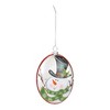 Glass Snowman Disc Ornament (Set of 12) - 2 of 3