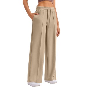 Pinspark Wide Leg Sweatpants for Women's High-Waist Loose Fitting Pants ...