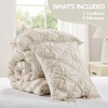Kumasinova 2/3 PCS Twin Textured Floral Comforter Set with Bow Tie Accents,Soft Brushed Microfiber Bedding Set with Comforter & Sham,Machine Washable - 3 of 4