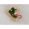 Anna-Kaci Golden Tone Christmas Brooch Pins Sparkly Rhinestones Enamel Lapel Pin for Women - 4 of 4