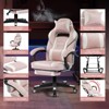 Gaming Chair, PU Leather Computer Office Chair with Footrest &Headrest & Lumbar Support - 4 of 4