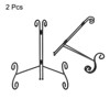 Unique Bargains Metal Folding Rounded Corner Picture Frame Decorative Easels or Stands - 3 of 4