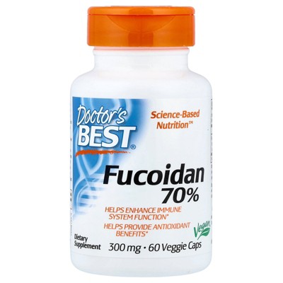 Doctor's Best Fucoidan 70%, 300 mg, 60 Veggie Caps