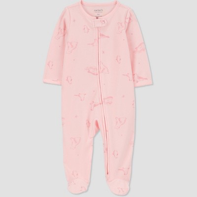 Image of Carter's Just One You®️ Baby Girls' Sleep N' Play - Pink Newborn