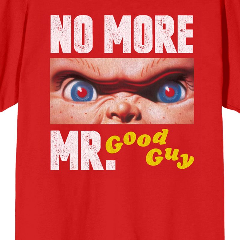 Chucky No More Mr. Good Guy Crew Neck Short Sleeve Red Women's T-shirt, 2 of 4