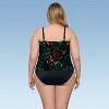 Aqua Green, Women's Triple Tier Tankini - 3 of 3