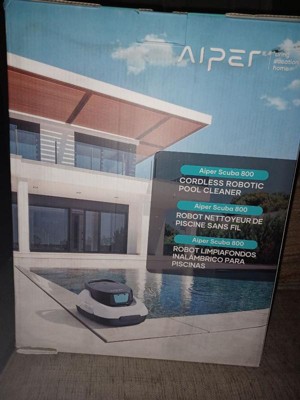 Aiper Scuba 800 Cordless Robotic Pool Vacuum - White & Gray : Target