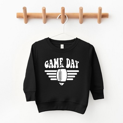 The Juniper Shop Football Game Day Stripes Toddler Graphic Sweatshirt