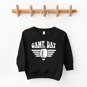 The Juniper Shop Football Game Day Stripes Toddler Graphic Sweatshirt - 1 of 2