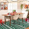 Coolmee Christmas Washable Rugs Snowflake Rug Non Slip Soft Non Shedding Indoor Holiday Decor Carpet for Living Room Bedroom - 3 of 4