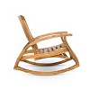 Maliang Outdoor Rocking Chair with Retractable foot panel, for Porch, Patio, Balcony - 3 of 4