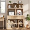 60'' Kitchen Pantry Cabinet, Tall Kitchen Pantry with Glass Doors, Kitchen Storage Cabinet with Drawers Coffee Bar Table - 3 of 4
