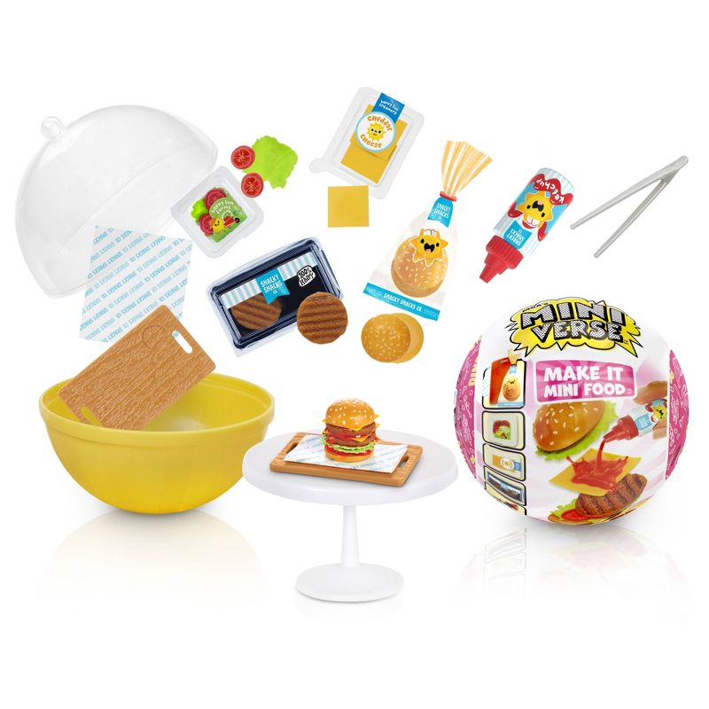 MGA&#39;s Miniverse - Make It Mini Food Diner Series 3 Mini Collectibles, Resin Play, Replica Food, 1 of 8