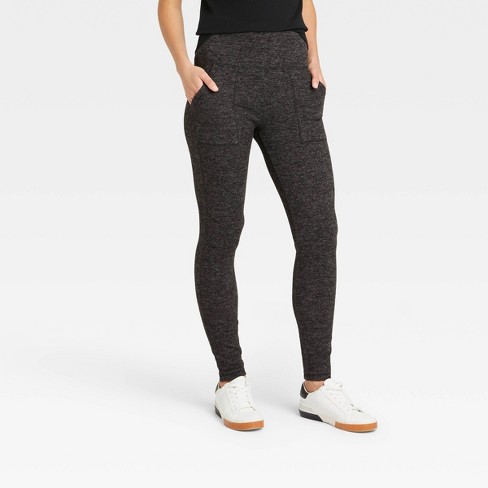 Women's Cozy Hacci Leggings With Pockets - A New Day™ : Target