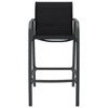 vidaXL Patio Bar Chairs 2 pcs Black Textilene - 2 of 4