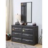 Gunmetal Metal Industrial 6-Drawer dressers with Shipping Container Design - 2 of 4