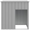 vidaXL Dog House Light Grey Galvanized Steel 43.3x40.6x42.9 in Durable - 3 of 4