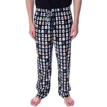 Star Wars Men's Ultimate Stormtrooper Head Allover Pattern Sleep Pajama Pants Ultimat Trooper Pattern