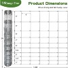 Zevemomo 5ft x 164ft Galvanized Farm Fence,Hog Wire Fence Panels, Wire Fence Rolls,for Deer, Pig, Sheep Enclosure for Yard, Garden, Use-14 Gauge - 4 of 4