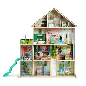 Delta Children Maui Deluxe 4-Story Dollhouse with 50 Accessories - 1 of 4