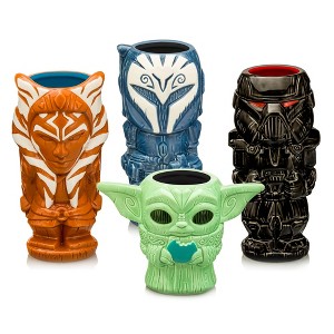 Beeline Creative Geeki Tikis Star Wars The Mandalorian 4-Piece Ceramic Mug Set - 1 of 1