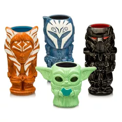 Beeline Creative Geeki Tikis Star Wars The Mandalorian 4-Piece Ceramic Mug Set