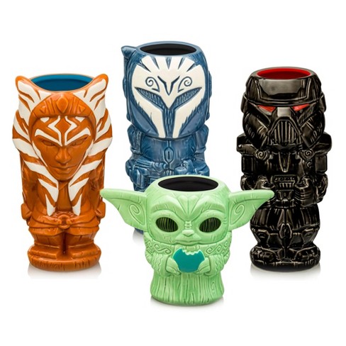 Beeline Creative Geeki Tikis Star Wars The Mandalorian 4-Piece Ceramic Mug Set - image 1 of 1