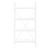 Monarch Specialties Bookshelf Bookcase 4 Tier 48InchH Office Bedroom Metal Laminate White Contemporary Modern - 2 of 4