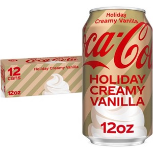 Coca-Cola Holiday Creamy Vanilla Soda - 12pk/12 fl oz Cans - 1 of 4