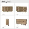 Buthrotos Living Room Solid Wood TV Stand for TVs up to 65"  With 4 rattan doors | KARAT HOME - image 4 of 4