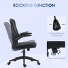VYNXARIA Mid-Back Mesh Office Chair with Lumbar Support & Adjustable Flip-Up Arms - Black - 4 of 4