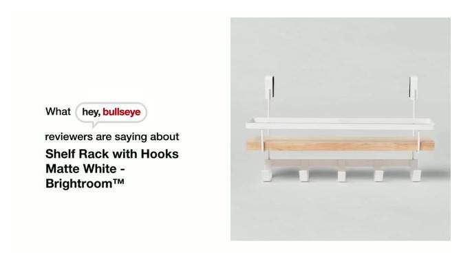 Shelf Rack with 5 Hooks - Brightroom™, 2 of 5, play video